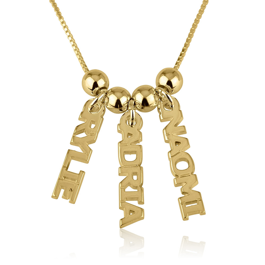Swinging Names Necklaces