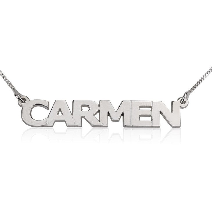 Capital Name Necklace
